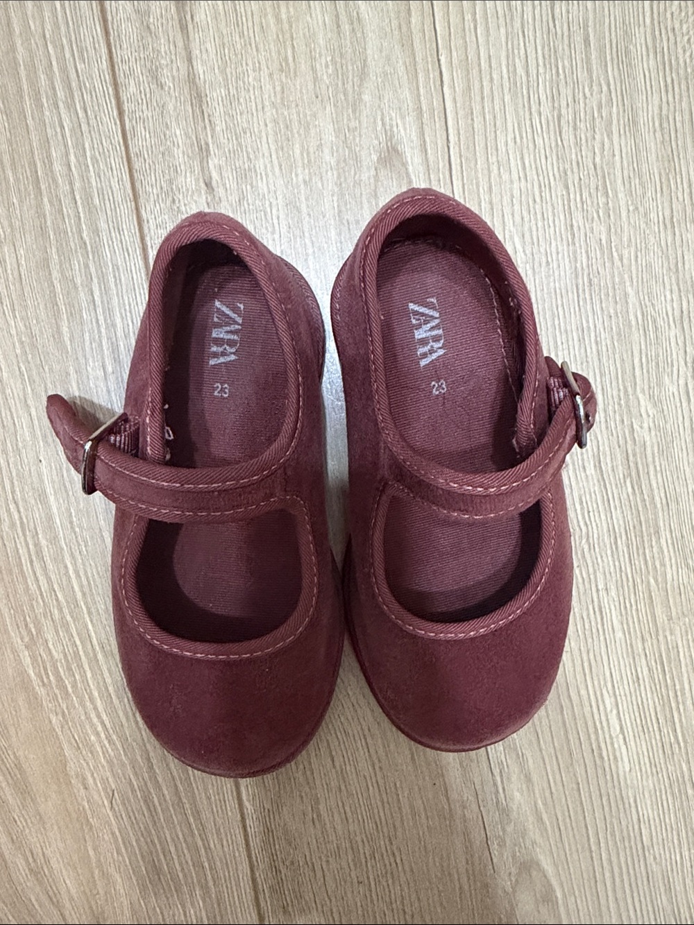 Zara Suede Kids Mary Jane Shoes - Picture 5 of 9